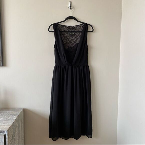 Asos-Lace Insert Sleeveless Midi Dress (Size:8) - Picture 2 of 12